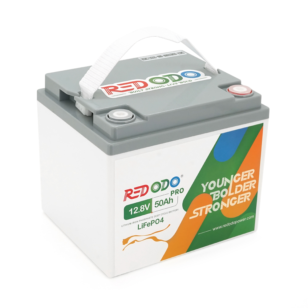 Аккумулятор Redodo LiFePO4 12,8V 50 Ah 640Wh BMS 50A для солнечных систем/электромобилей (38923)