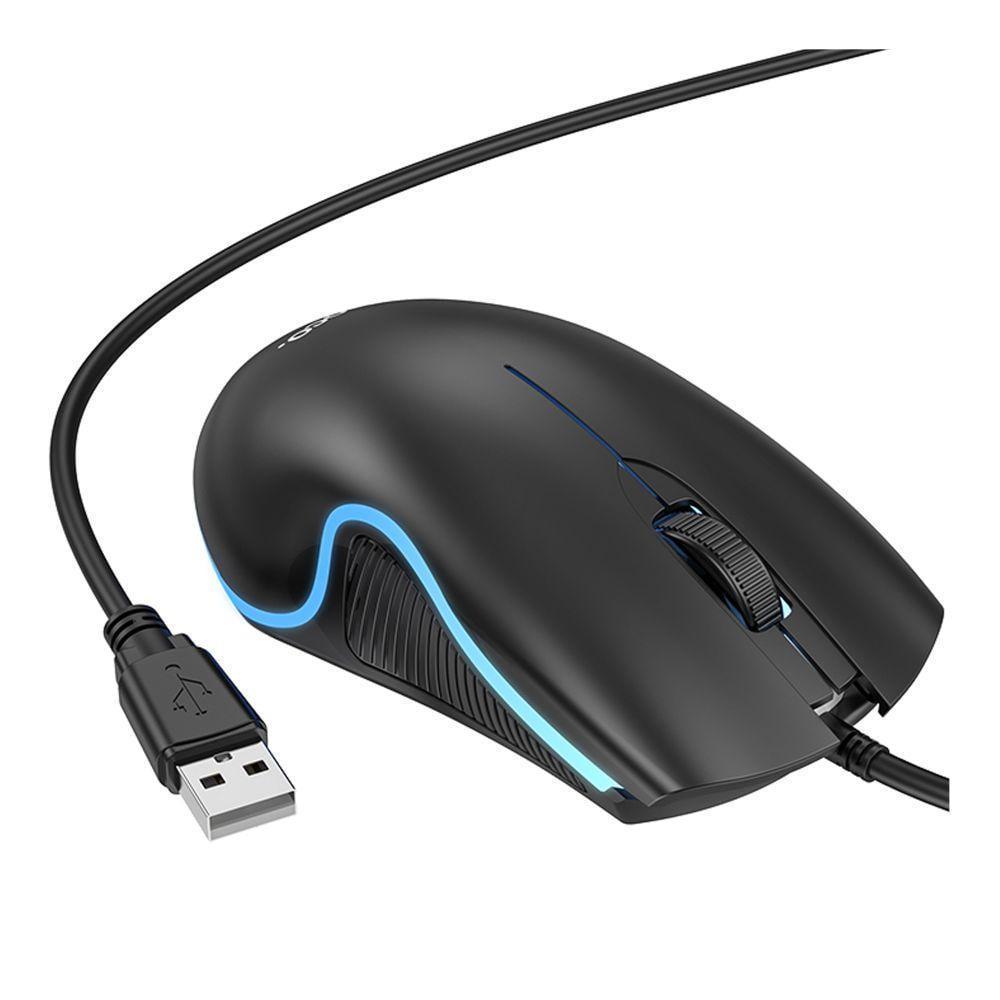 Компьютерная мышка Hoco GM19 USB Черный (3001624140) - фото 3