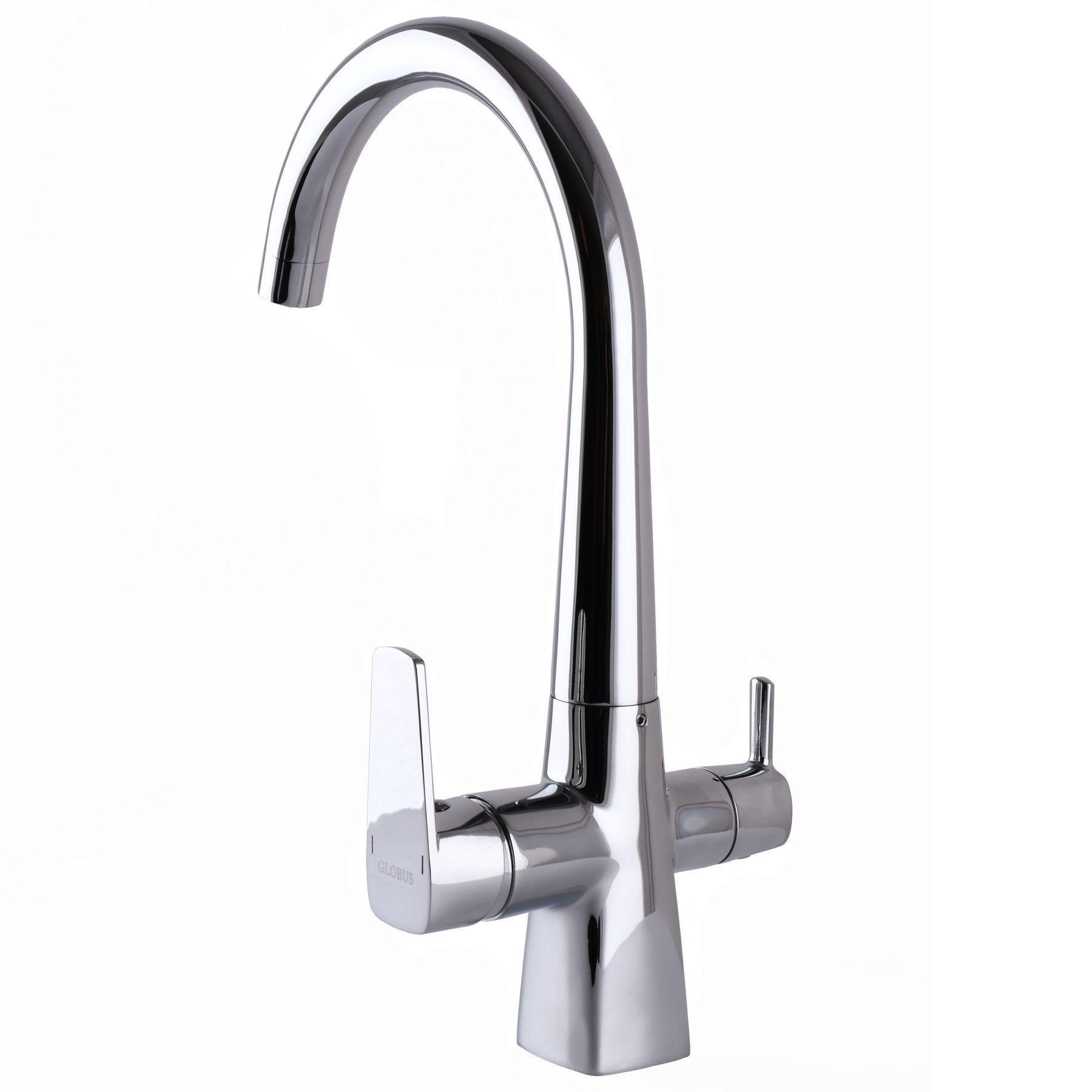 Смеситель для кухни Globus Lux 19254 с подключением к фильтру