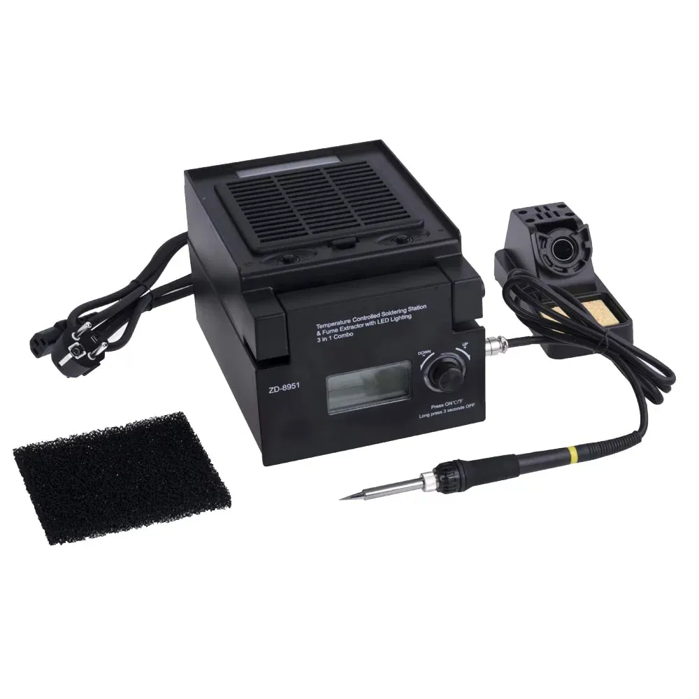 Паяльна станція ZD-8951 80W 160-480°C з димопоглинанням та підсвічуванням (2498249872) - фото 2 Паяльна станція ZD-8951 80W 160-480°C з димопоглинанням та підсвічуванням (2498249872) - фото 2
