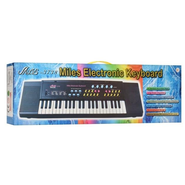 Детский синтезатор Union Group 3738 с микрофоном и зарядкой 44 клавиши Черный (2588427824) - фото 6 Детский синтезатор Union Group 3738 с микрофоном и зарядкой 44 клавиши Черный (2588427824) - фото 6