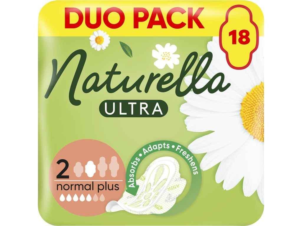 Прокладки гигиенические Naturella дневные 5 капель 18 шт. Ultra Normal Plus Duo (1107288)