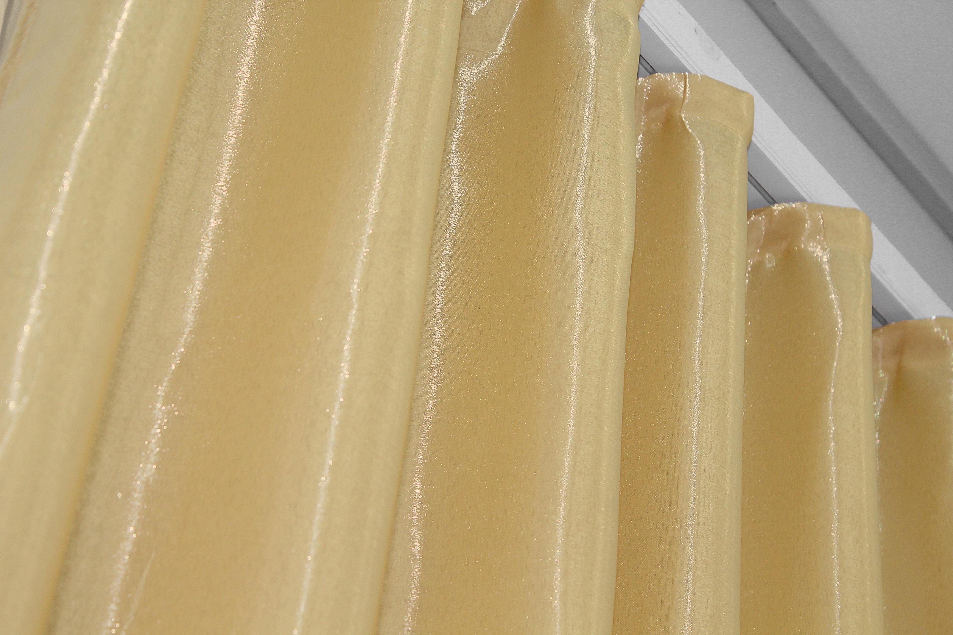 Комплект штор VR-Textil Атлас № 801ш монорей 150х270 см 2 шт. Золотистый (30-585) - фото 6