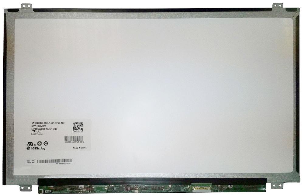 Матрица для ноутбука 15,6" Slim 30 pin eDP справа 1366x768 LED крепления сверху глянцевая для LG/Philips LP156WHB TP A2
