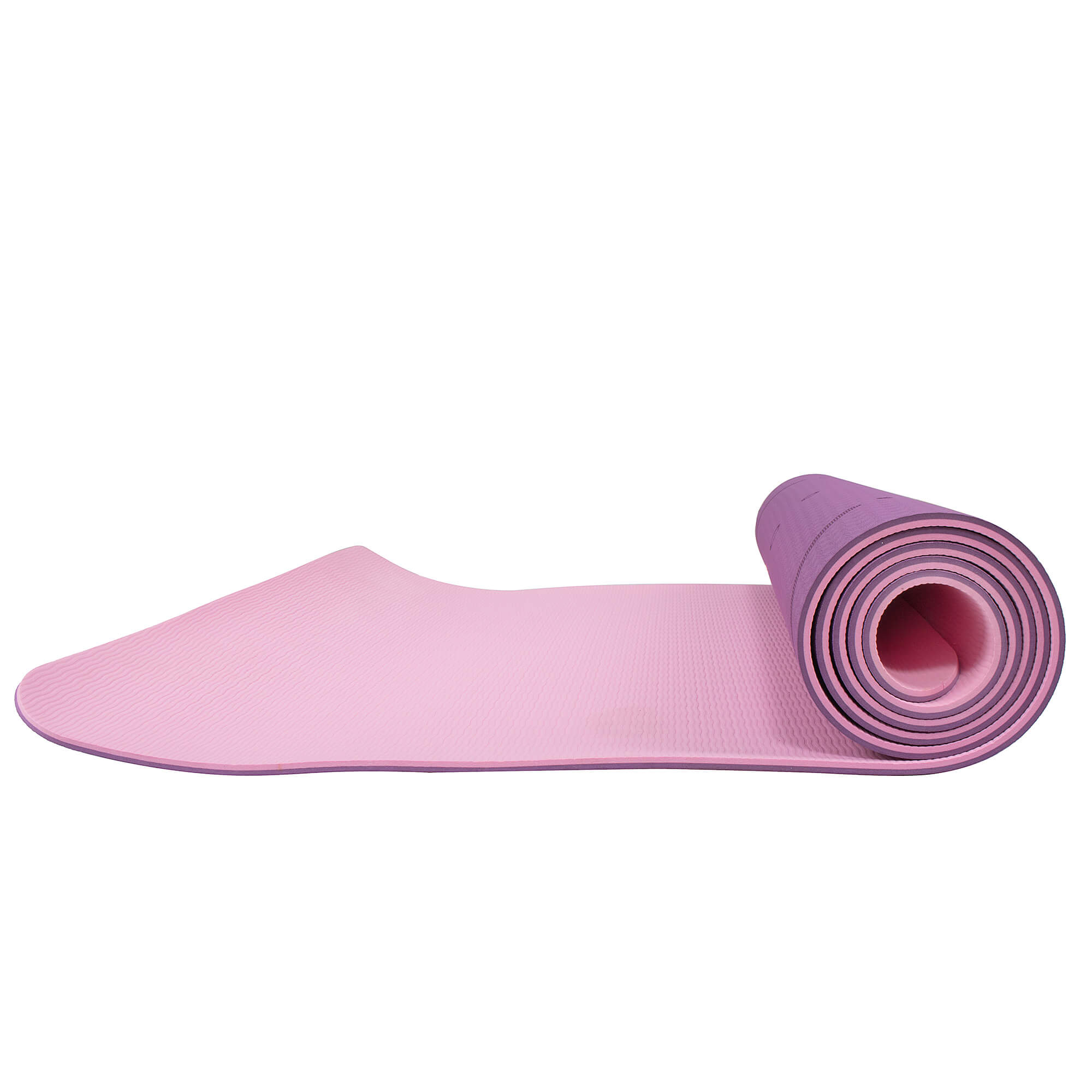 Коврик для йоги и фитнеса Springos TPE 6 мм YG0015 Purple/Pink - фото 6