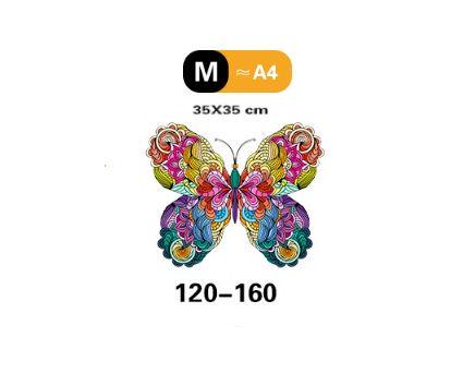 Пазлы деревянные бабочка А4 (352) - фото 4 Пазлы деревянные бабочка А4 (352) - фото 4