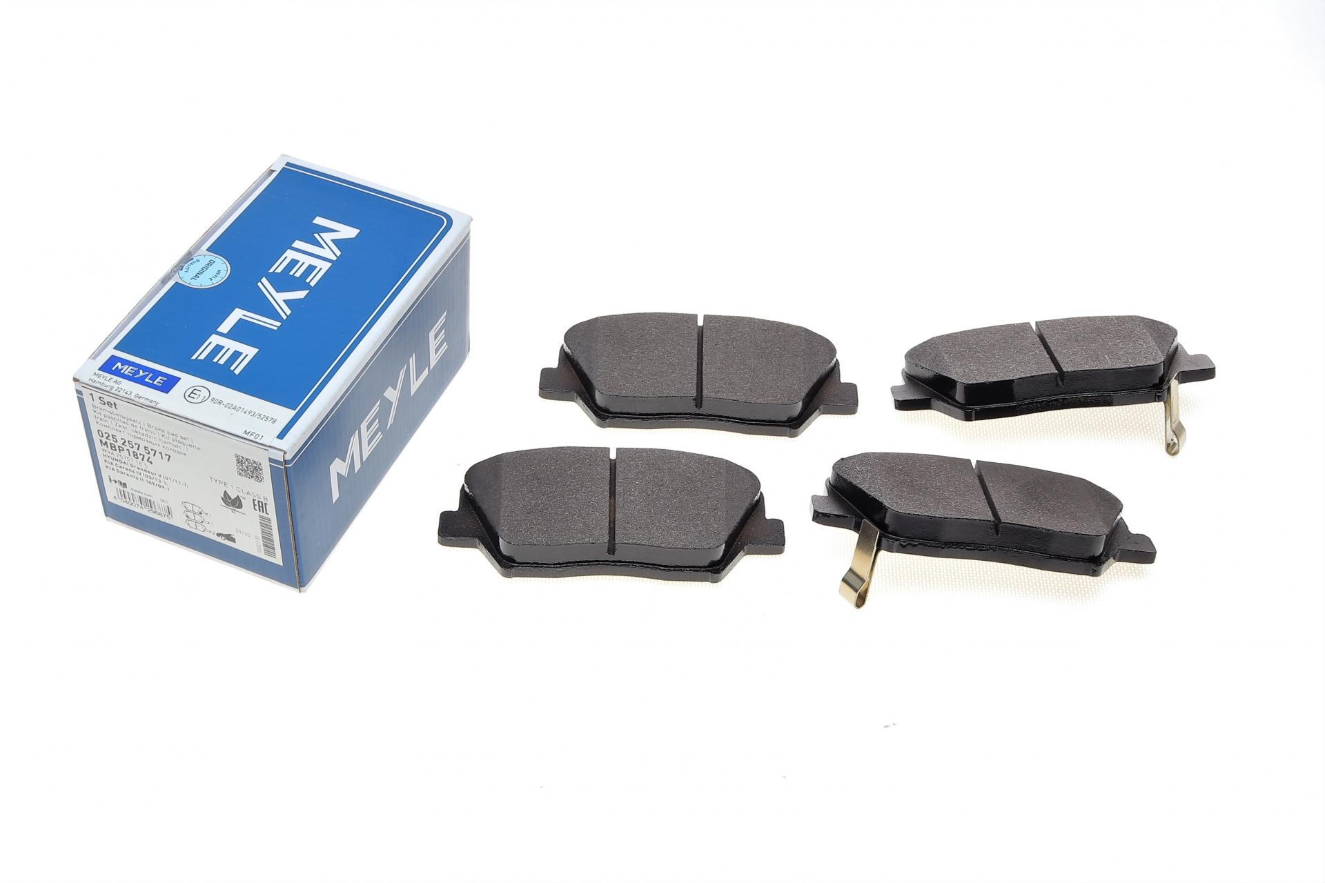 Колодки тормозные передние Meyle Hyundai Santa Fe 10-/Creta 16-/Grandeur 11-/Kia Sorento 09-BOSCH (025 257 5717 MEYLE)