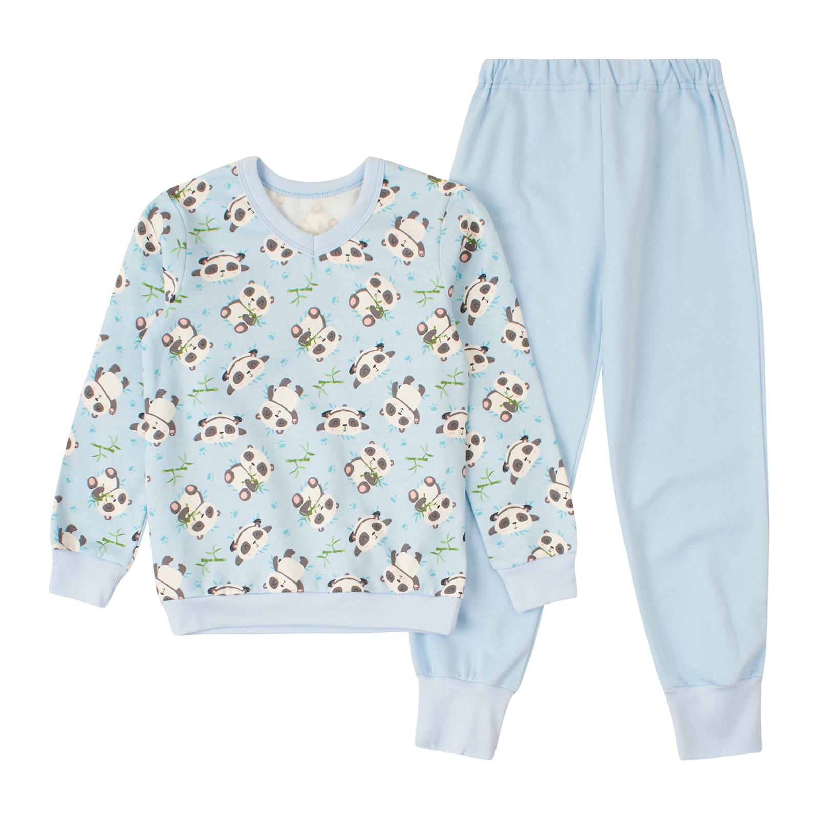 Пижама детская ЛяЛя теплая 116 см Голубой (К3ФТ143)