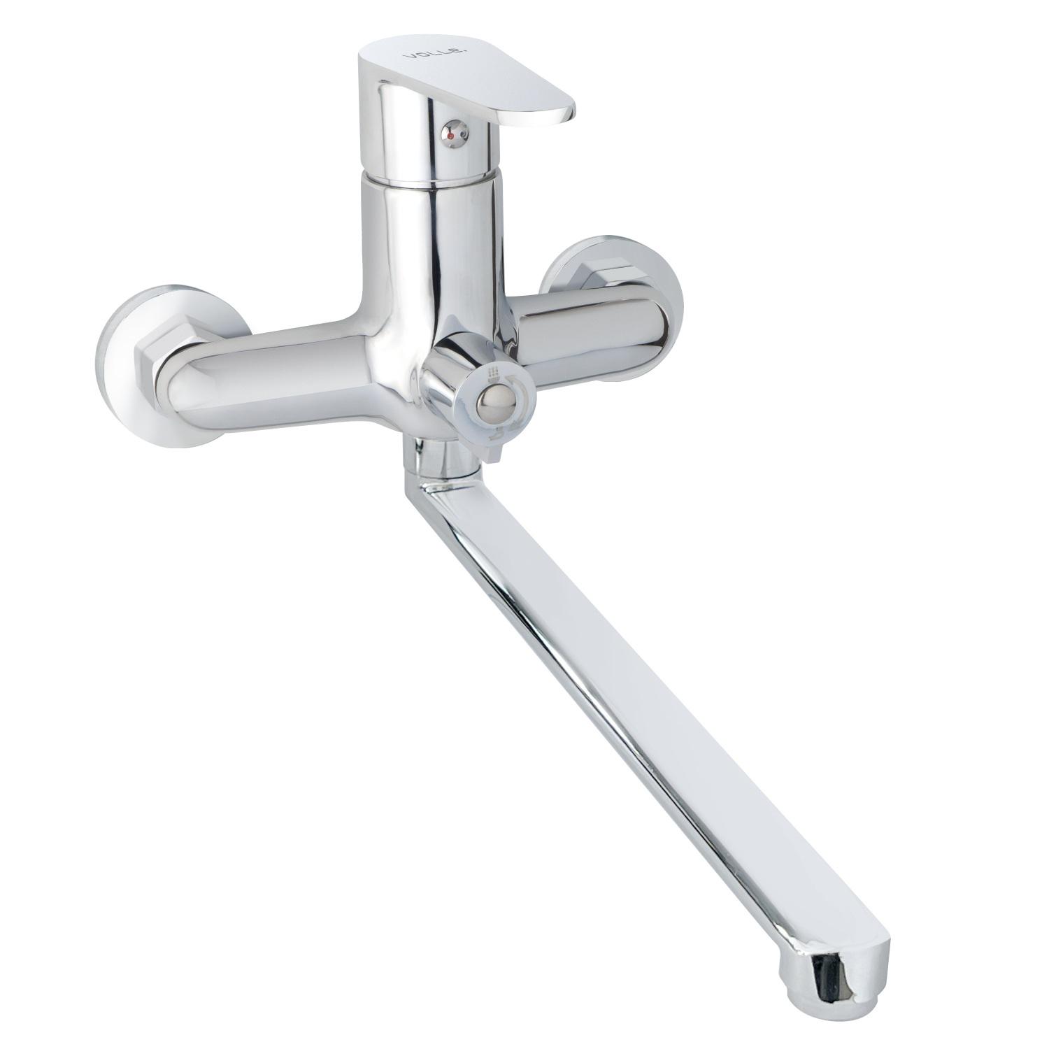 Смеситель для ванны VOLLE TRAJAN 1545.030201 однорычажный Хром (170881)