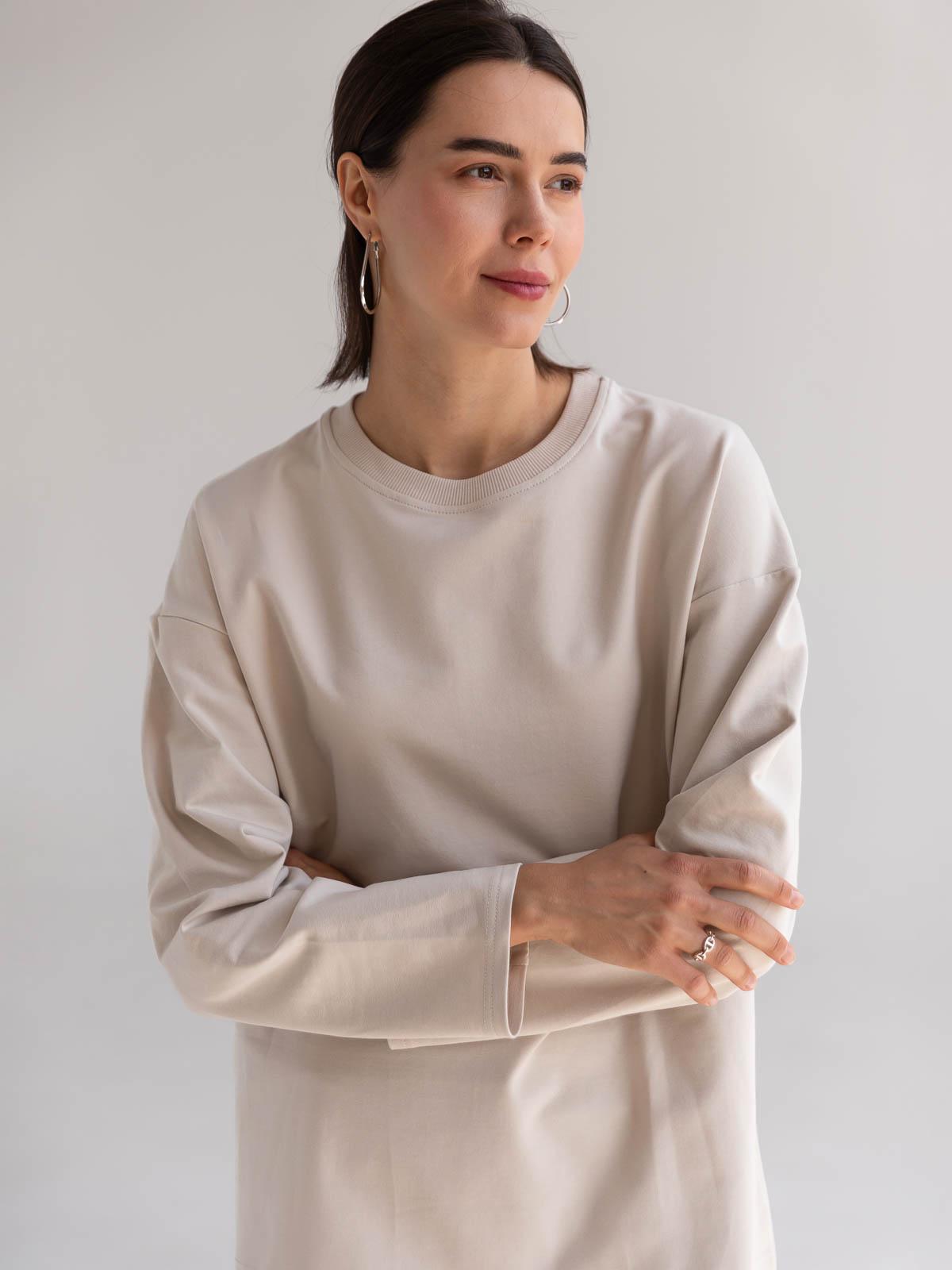 Лонгслів жіночий базовий FROMUS S/M Айворі (2638-57) - фото 2