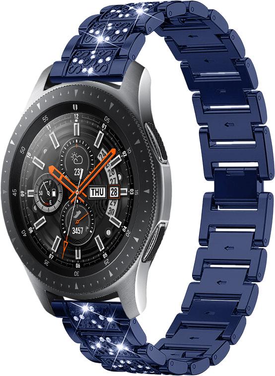 Браслет металевий Glam для Galaxy Watch 42 мм Blue (32788-28)