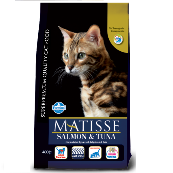 Корм сухой Farmina Matisse Salmon & Tuna для взрослых кошек лосось и тунец 400 г (2998381750)