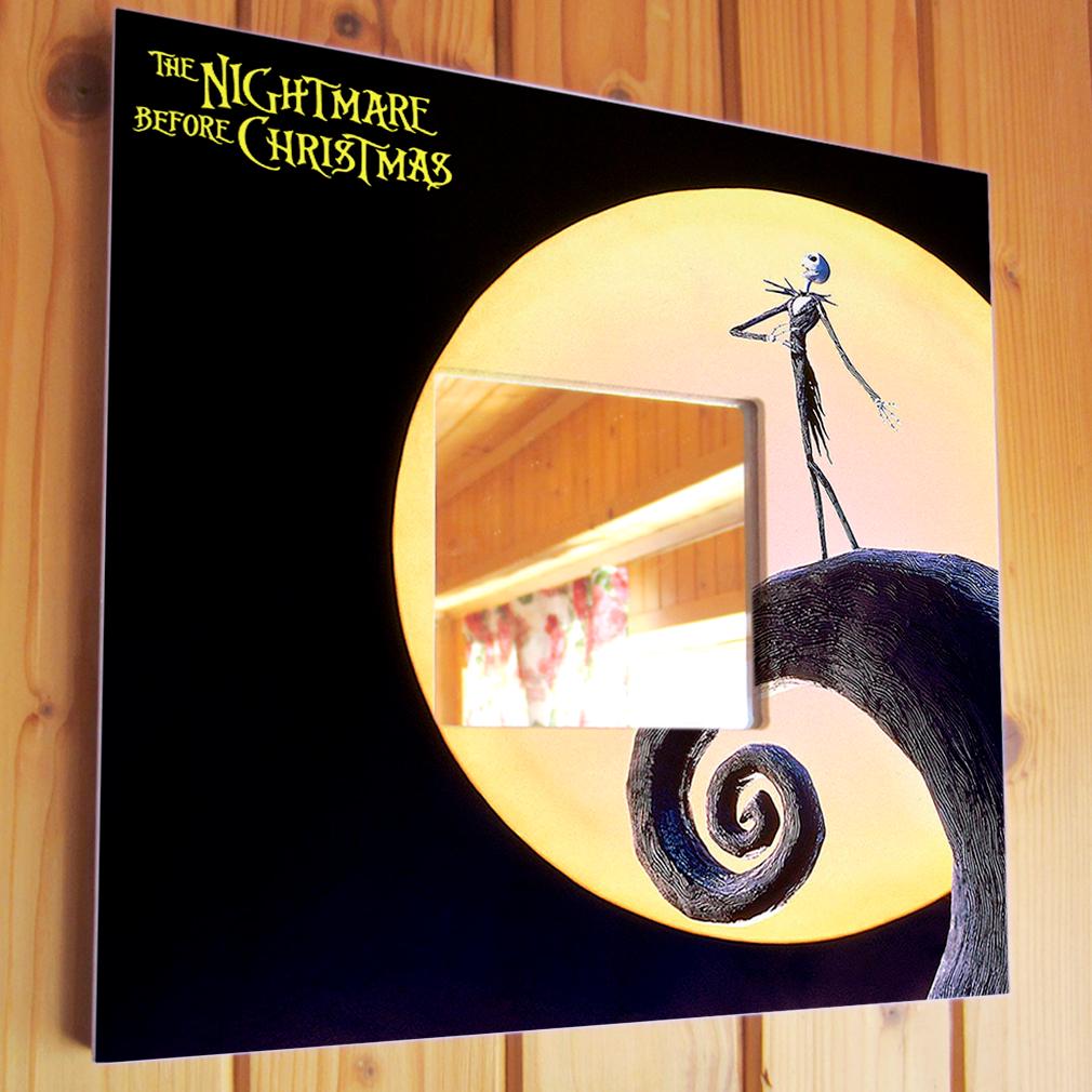 Зеркало декоративное "Ужас перед Рождеством" 260х260 мм (M03491)