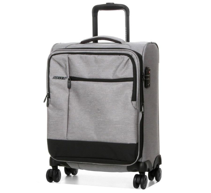 Валіза маленька тканинна Airtex 6659 S 54x40x23 см 50 л Срібний