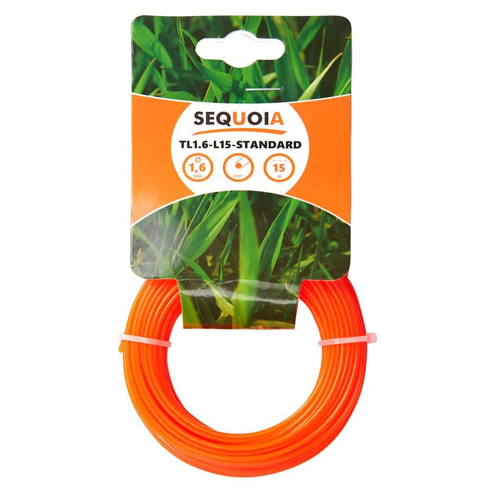 Косильна жилка кругла SEQUOIA TL1.6-L15-Standard d 1,6 мм довжина 15 м (4edcb6dc)