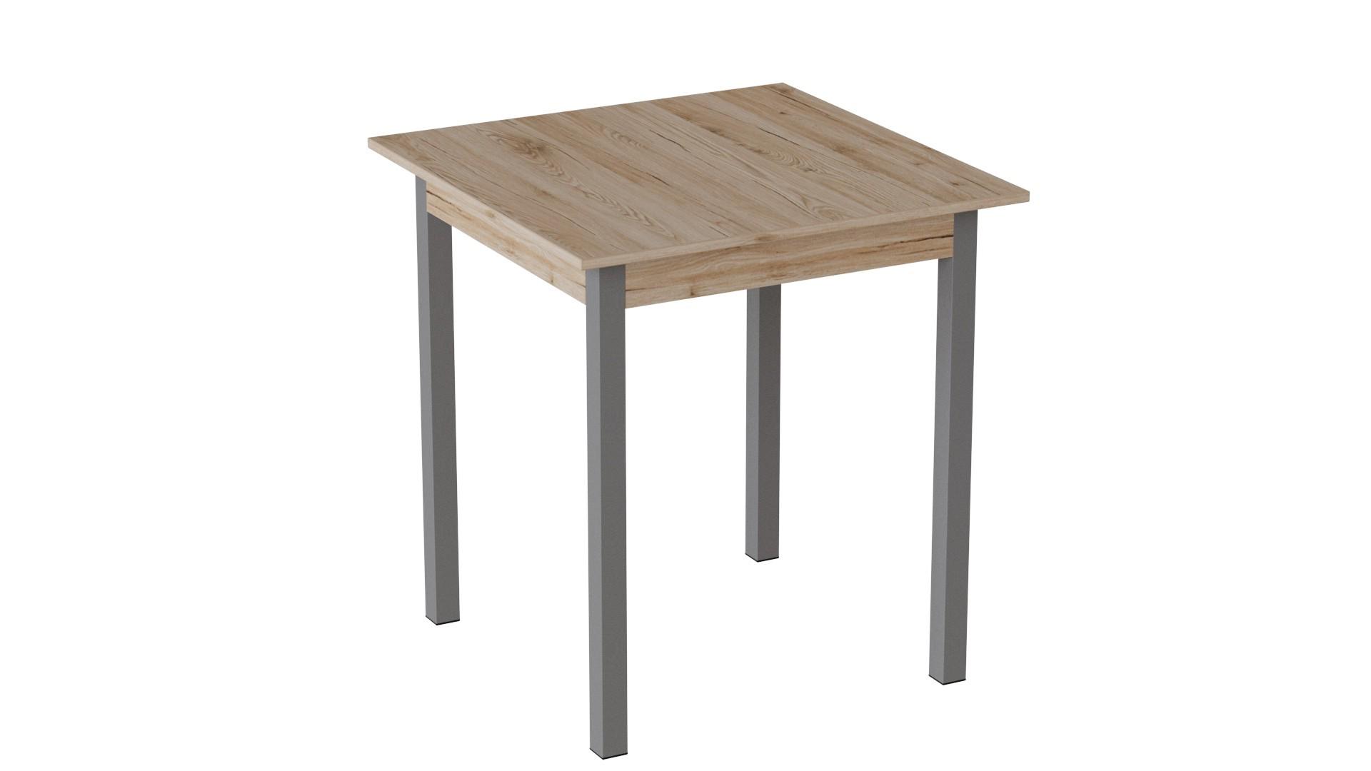 Обеденный стол Ferrum-decor Диего ДСП 16 мм 75x70x70 см Серый/Сан-Марино (FRD-105651)