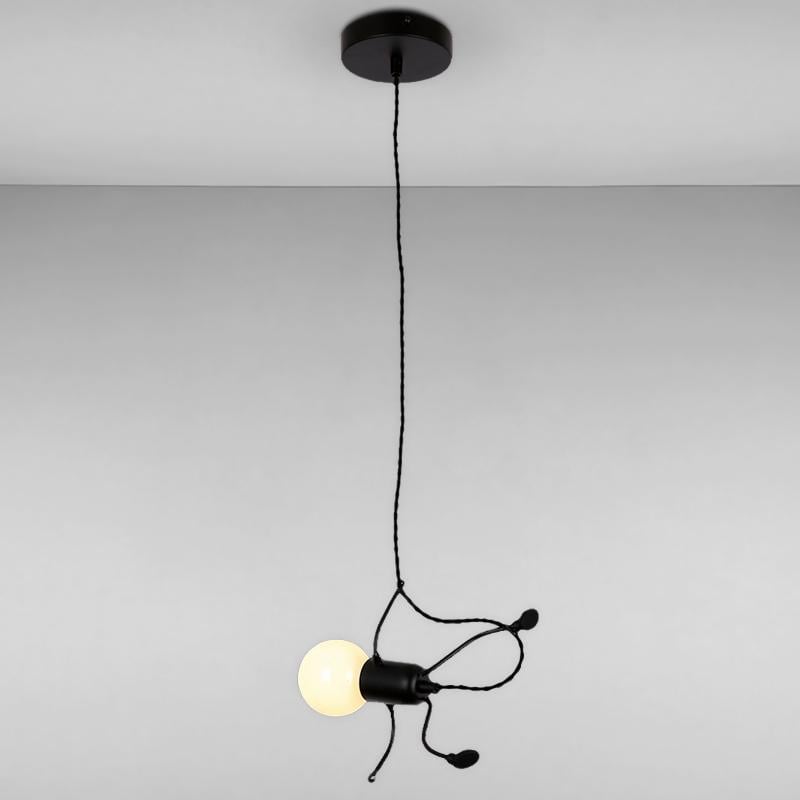 Люстра підвісна Light House LS-16310-1S BK на одну лампу Чорний