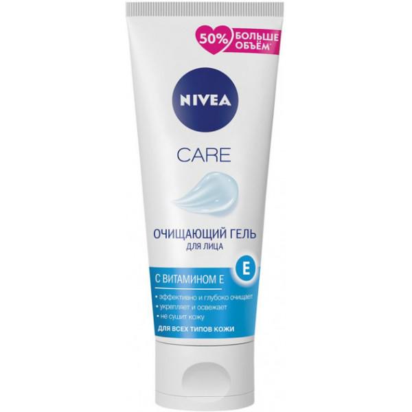 Очищувальний гель для обличчя Nivea Care з вітаміном Е 225 мл (761439)