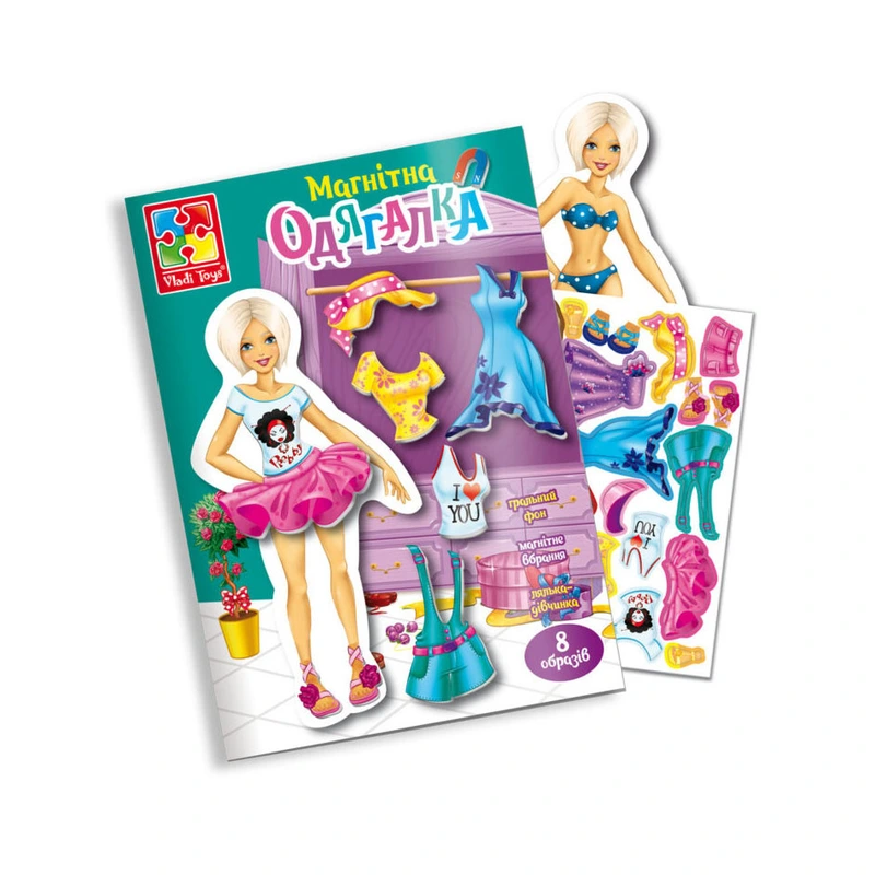 Магнітна гра одягалка Vladi Toys VT3204-30 "Блондинка" Магнітна гра одягалка Vladi Toys VT3204-30 "Блондинка"