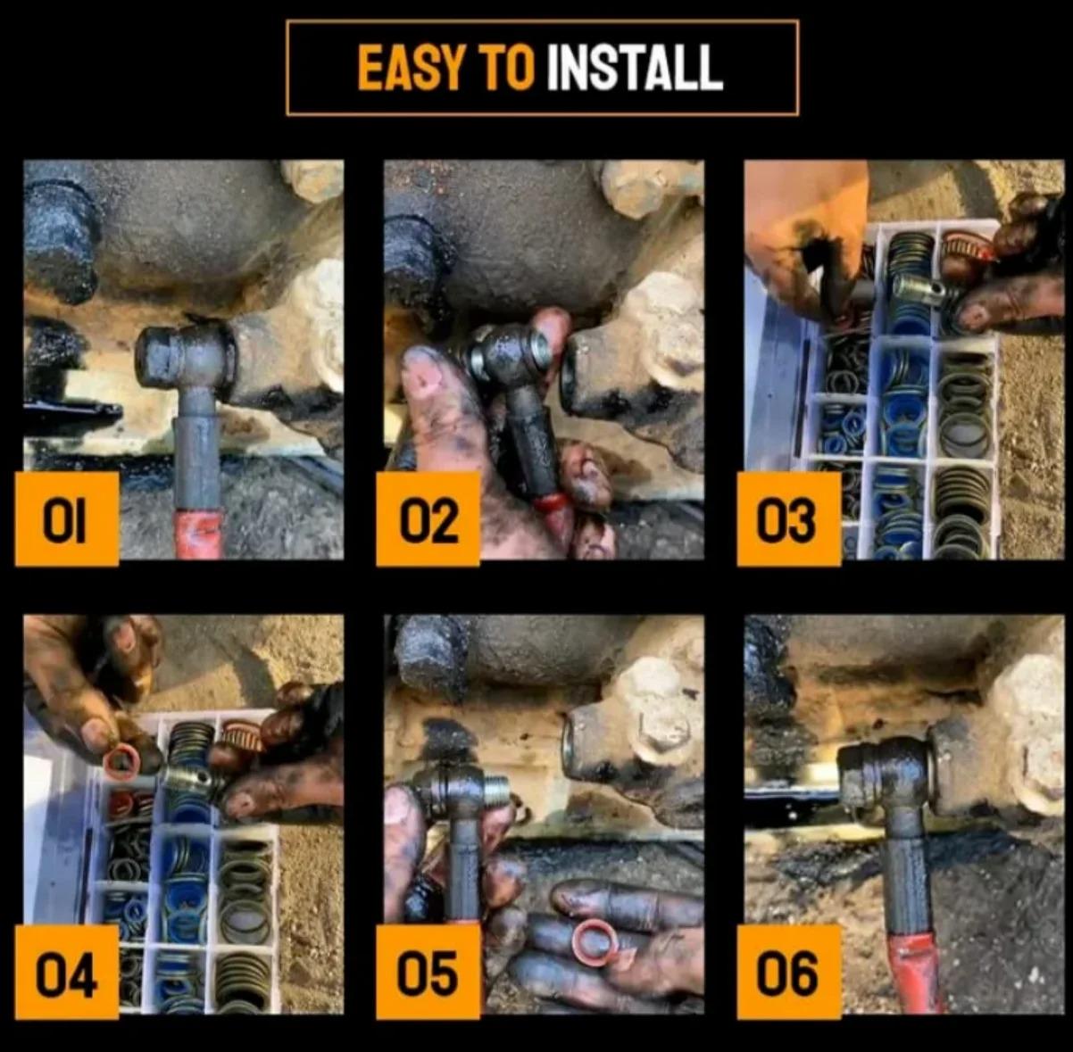 Комплект ущільнювальних прокладок для зливу олії 245 шт. 12 розмірів (916083) - фото 5 Комплект ущільнювальних прокладок для зливу олії 245 шт. 12 розмірів (916083) - фото 5