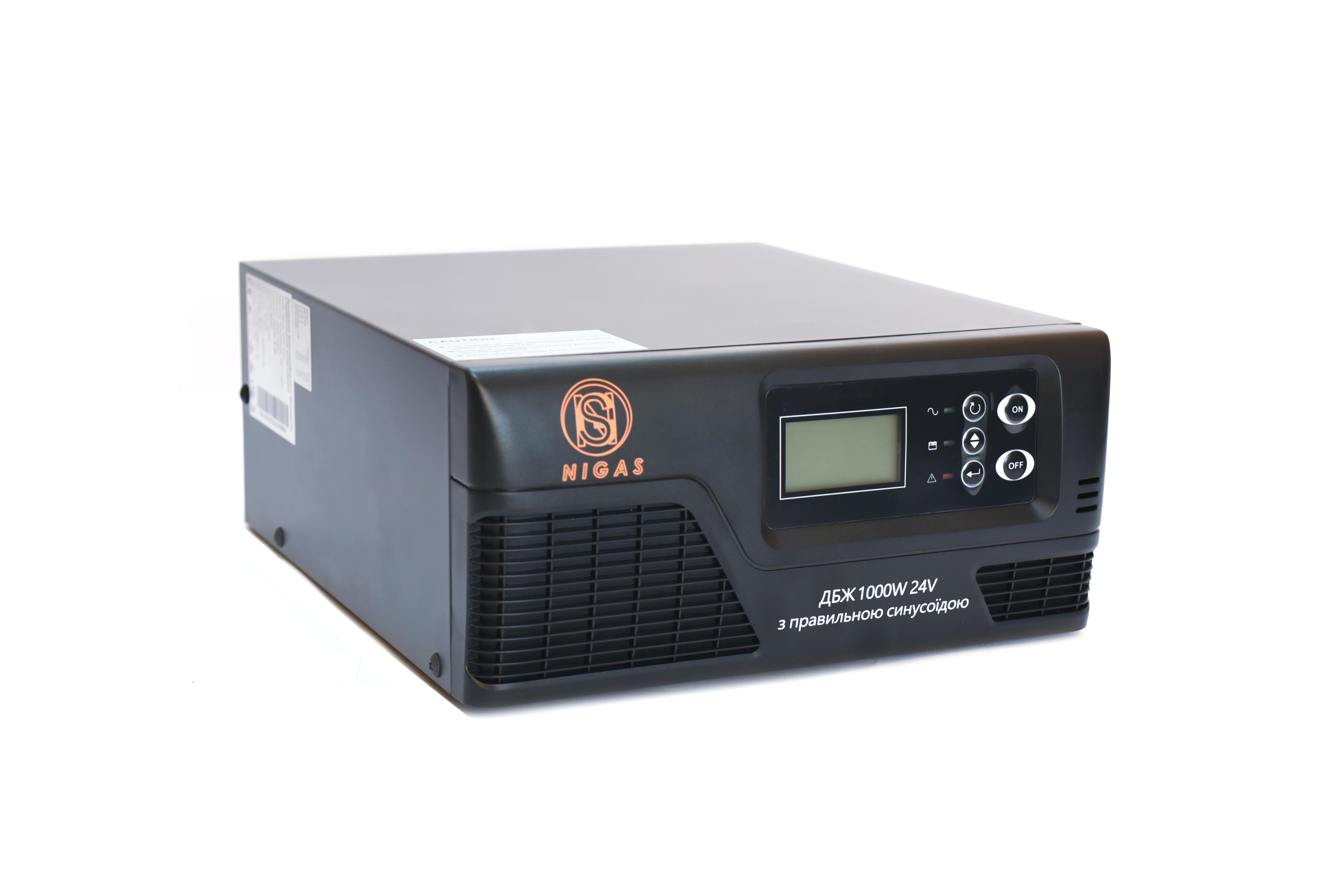 Джерело безперебійного живлення Nigas NGS-1024 з правильною синусоїдою 24 V 1000 Вт (1024)