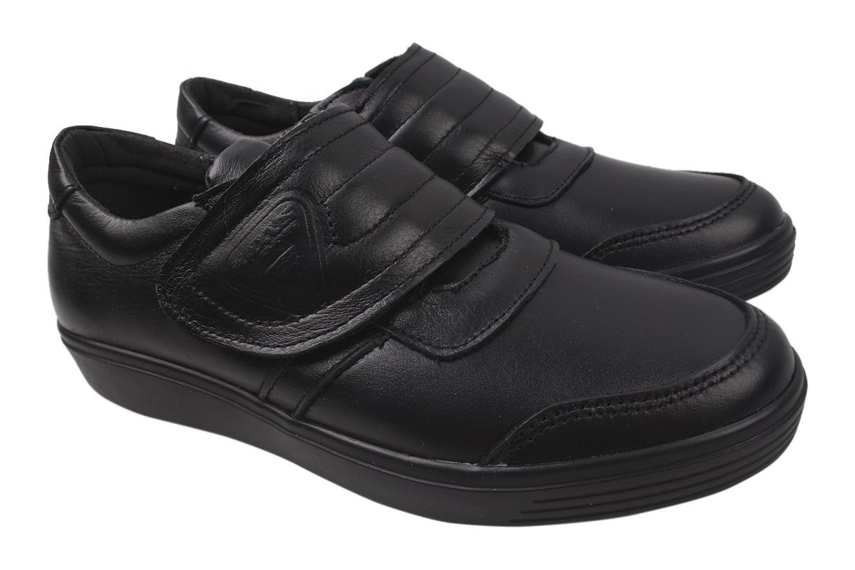 Туфлі чоловічі Maxus Shoes зі шкіри р. 39 Чорний (47-20DTC)