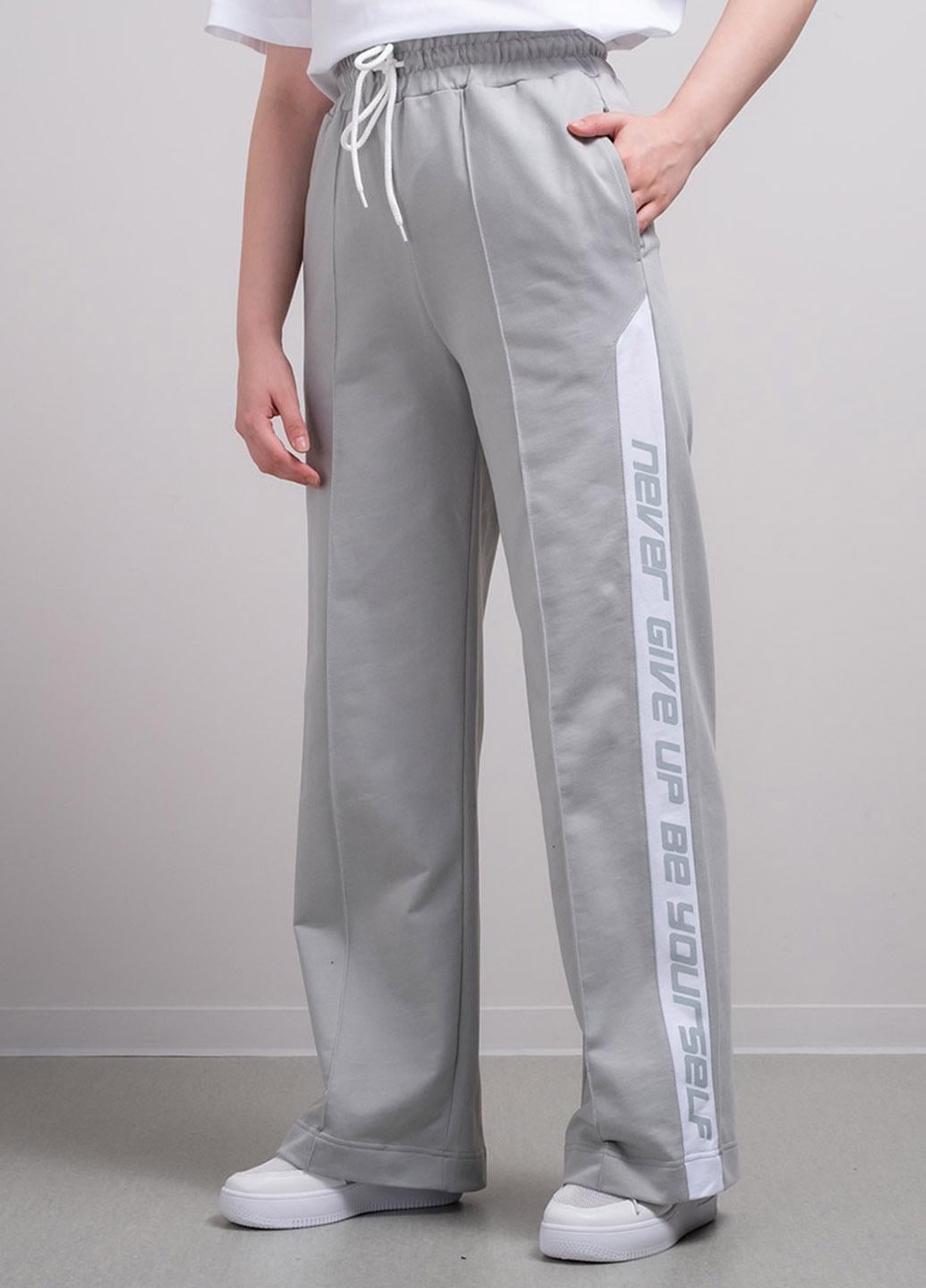 Спортивні штани жіночі широкі SCARLET 102467 L Сірий (102467_L)