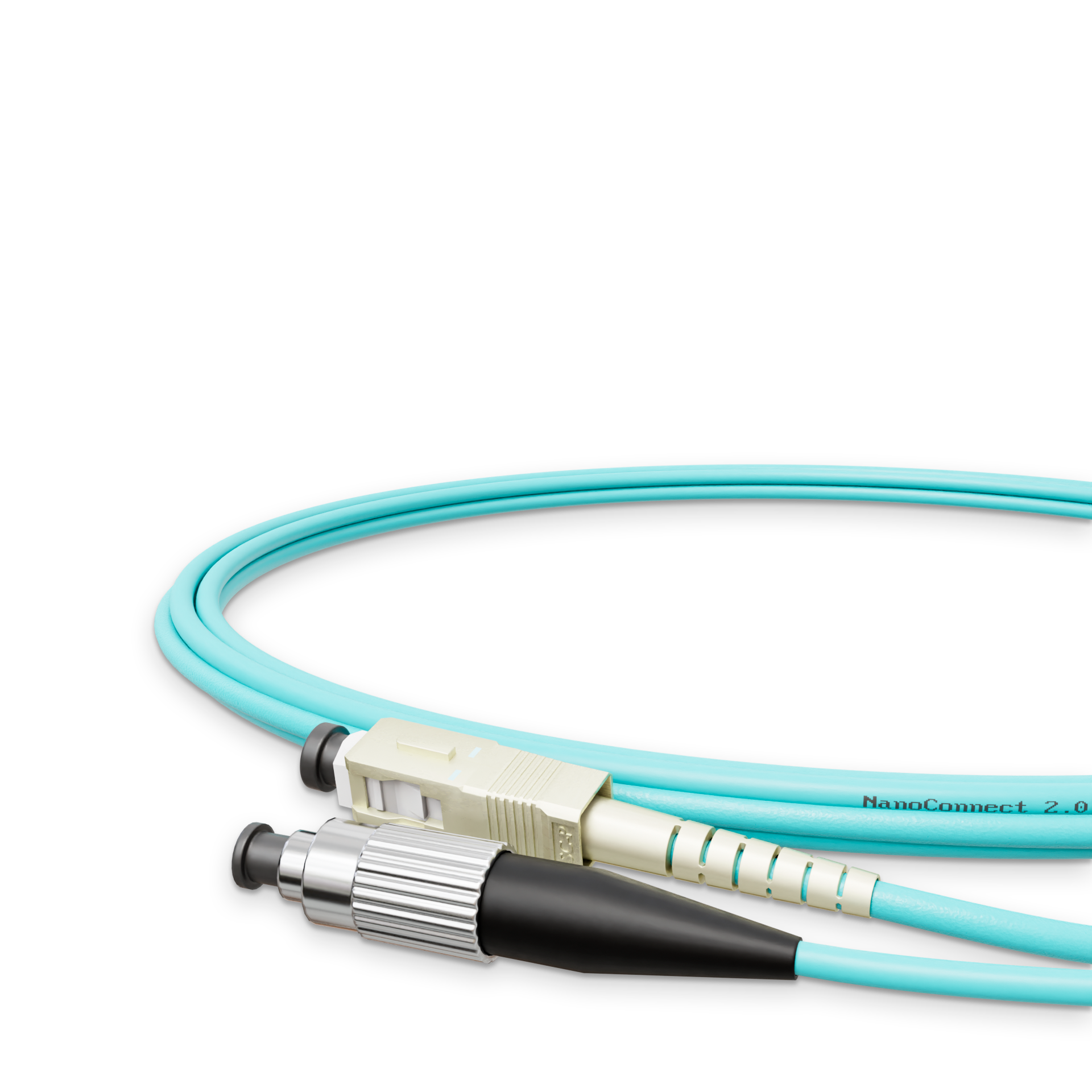 Патч-корд оптический Simplex NanoConnect SC/UPC-FC/UPC LSZH Multimode OM3 MM 2 мм 1 м Бирюзовый (13307) - фото 4 Патч-корд оптический Simplex NanoConnect SC/UPC-FC/UPC LSZH Multimode OM3 MM 2 мм 1 м Бирюзовый (13307) - фото 4