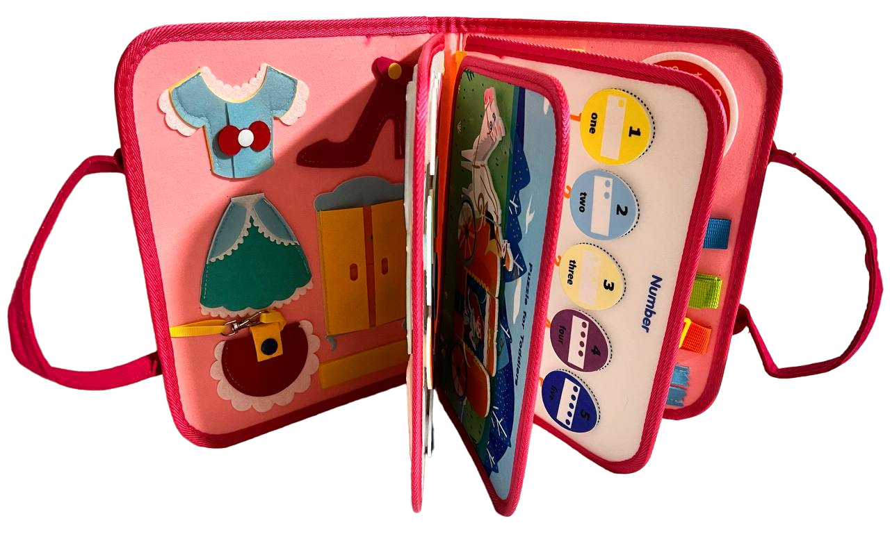 Книга тактильно-сенсорная по методике Монтессори Принцессы (43)