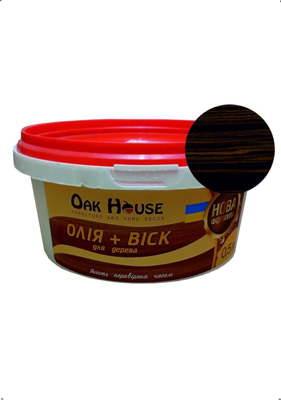 Масло-воск Oak house для дерева 500 мл Эбеновое дерево (28716122) - фото 1 Масло-воск Oak house для дерева 500 мл Эбеновое дерево (28716122) - фото 1