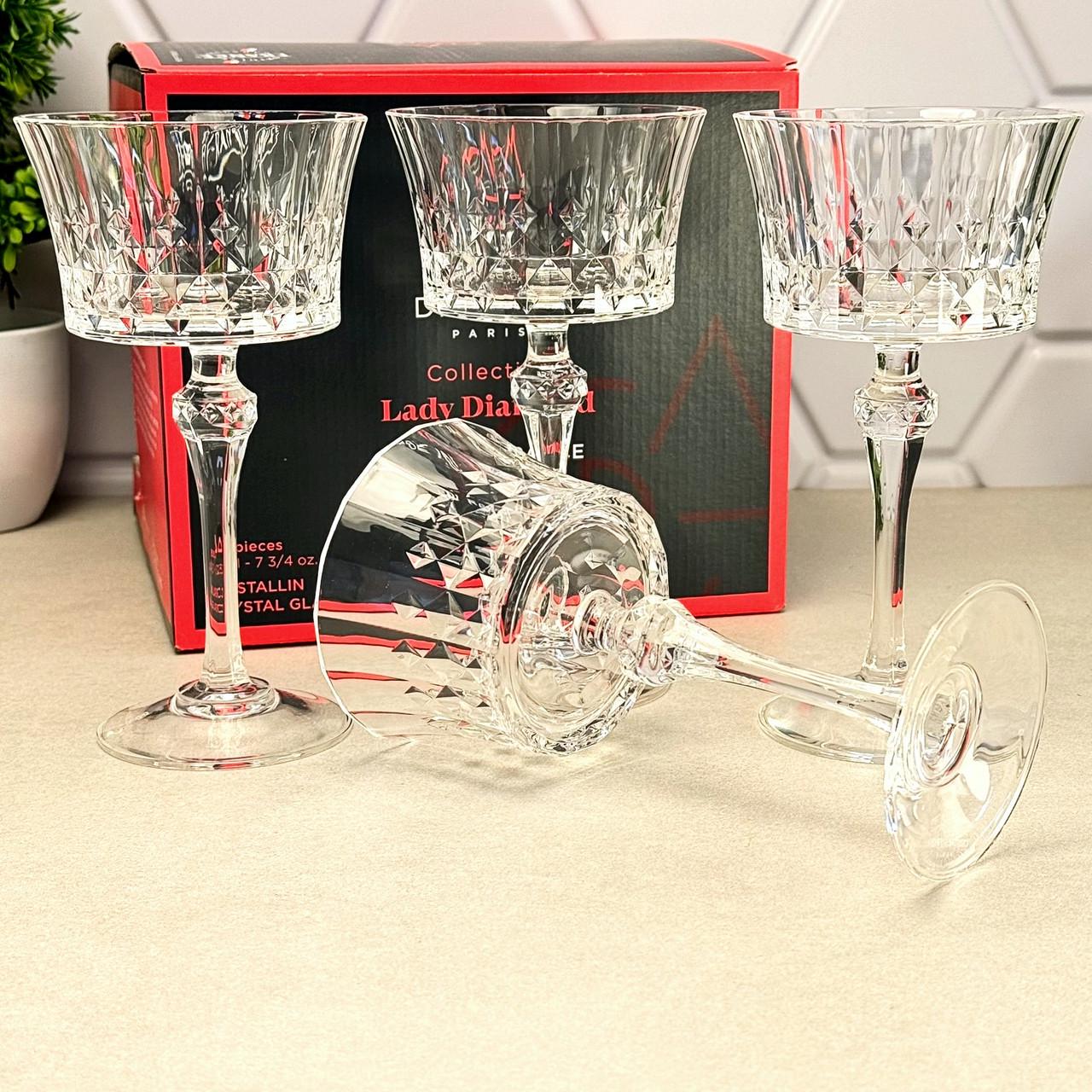 Набір келихів для вина Cristal d’Arques Lady Diamond 230 мл 4 шт.