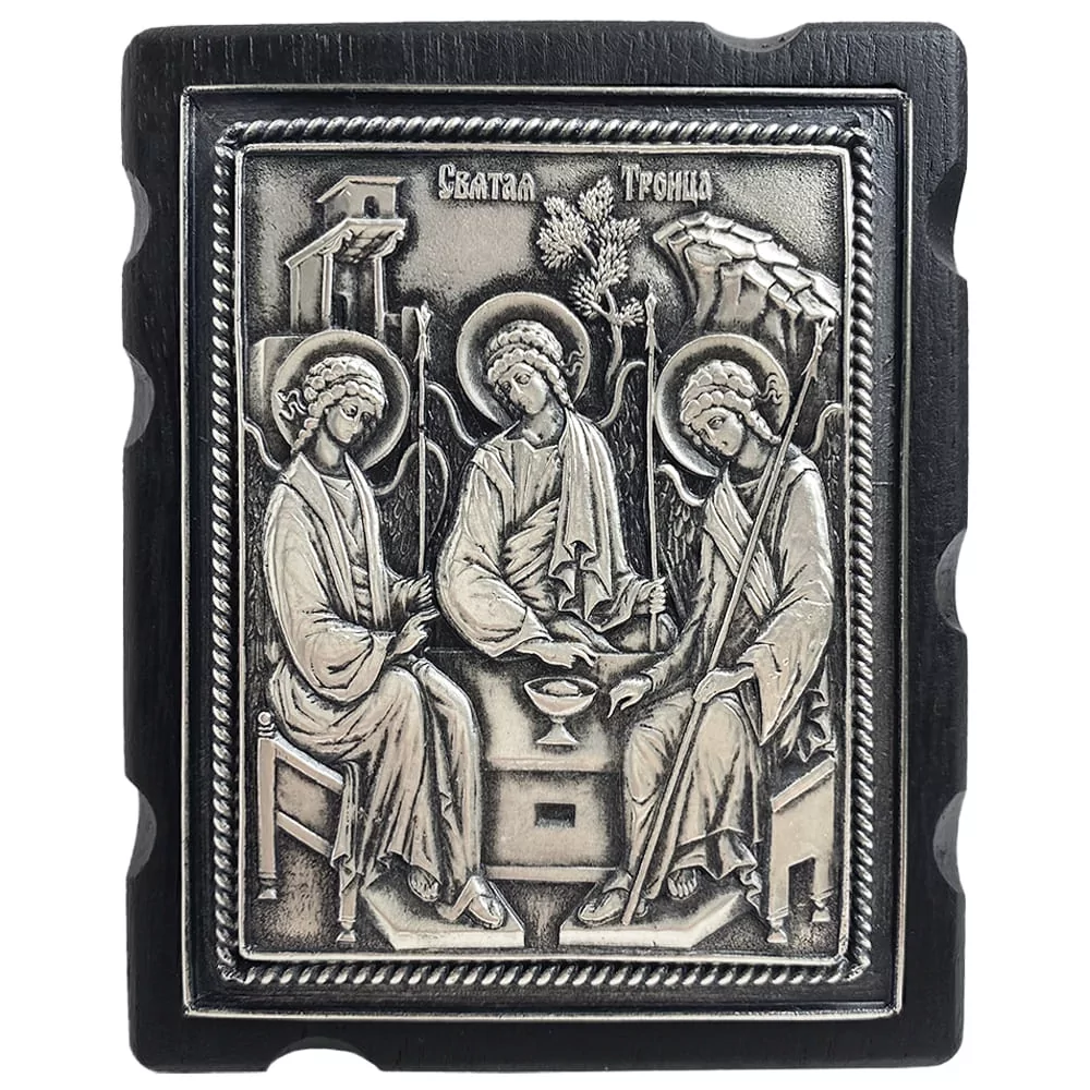 Икона в серебре Святая Троица (00001725)