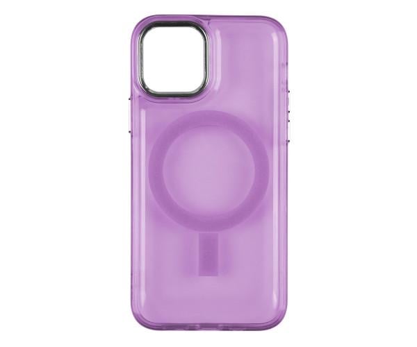 Чехол накладка TPU Lollipop with Magsafe для Apple Iphone 14 Purple