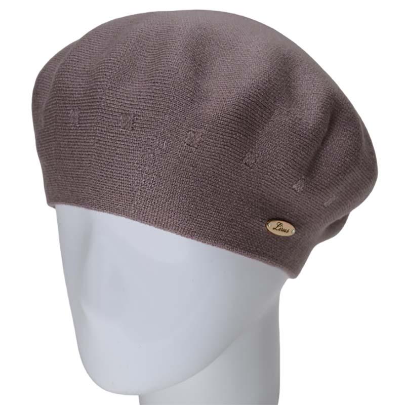 Берет женский двойной Novita Етюд L р. 57-58 Капучино