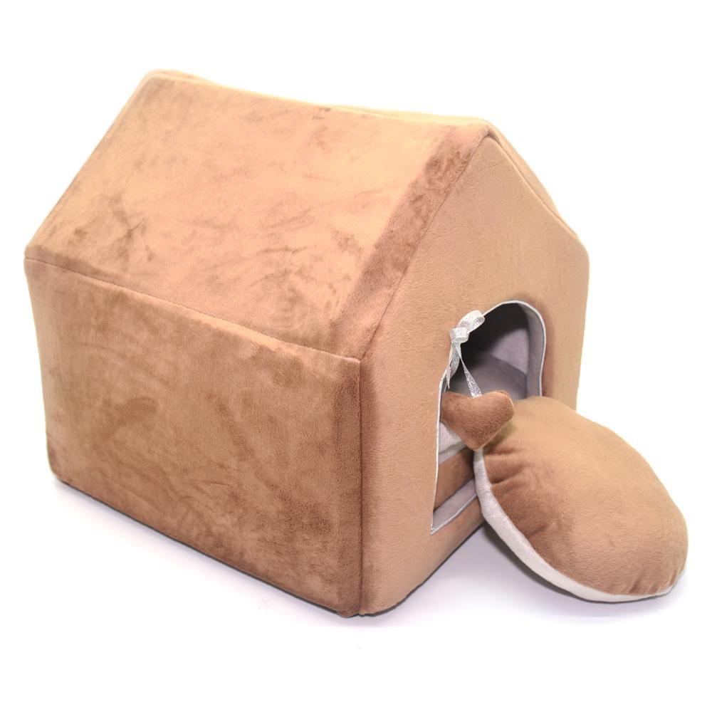 Будиночок для тварин Zoo-hunt Плюш №1 300х330х330 мм Коричневий (24753601)