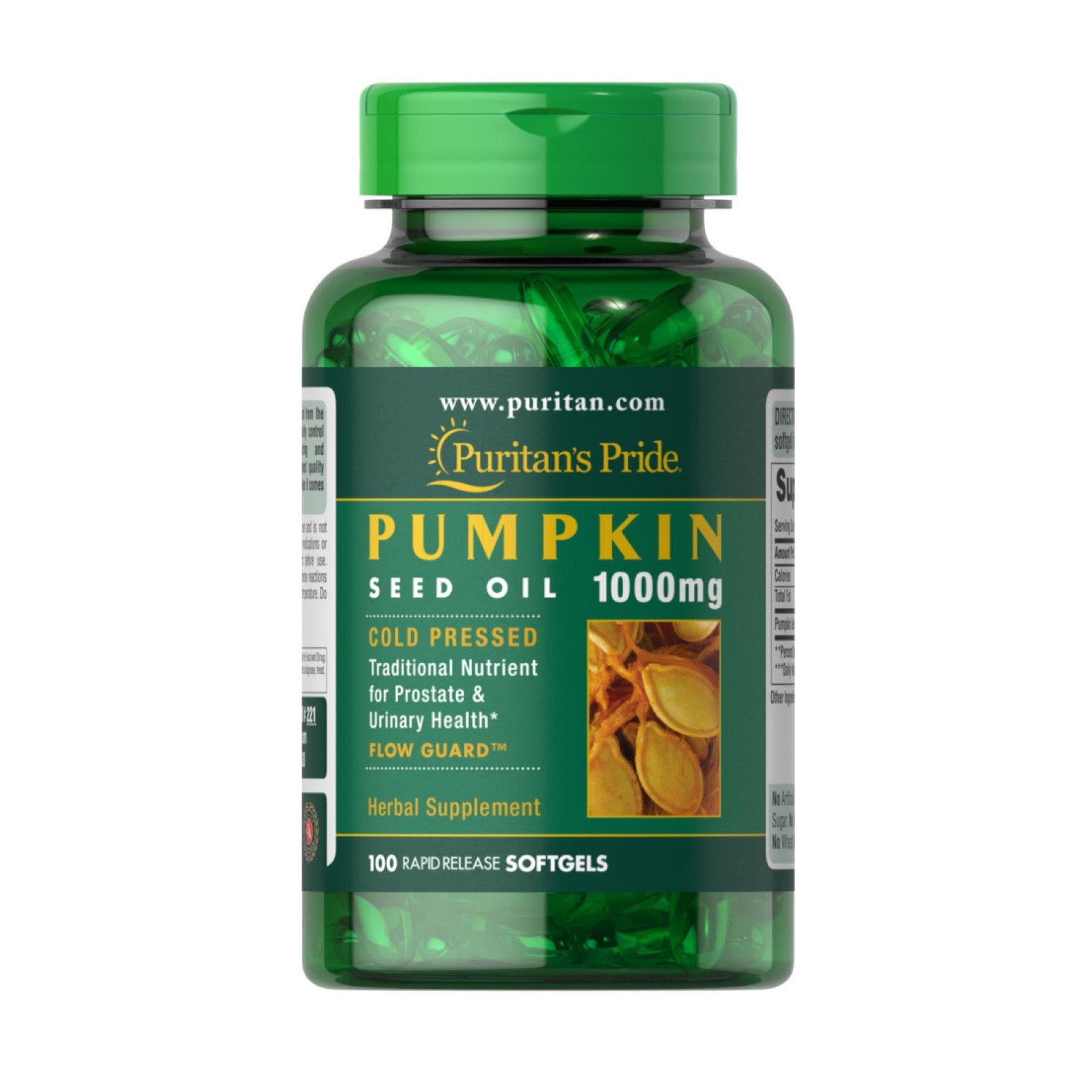 Натуральная добавка Pumpkin Seed oil 1000 mg 100 softgels (2023-10-3388)