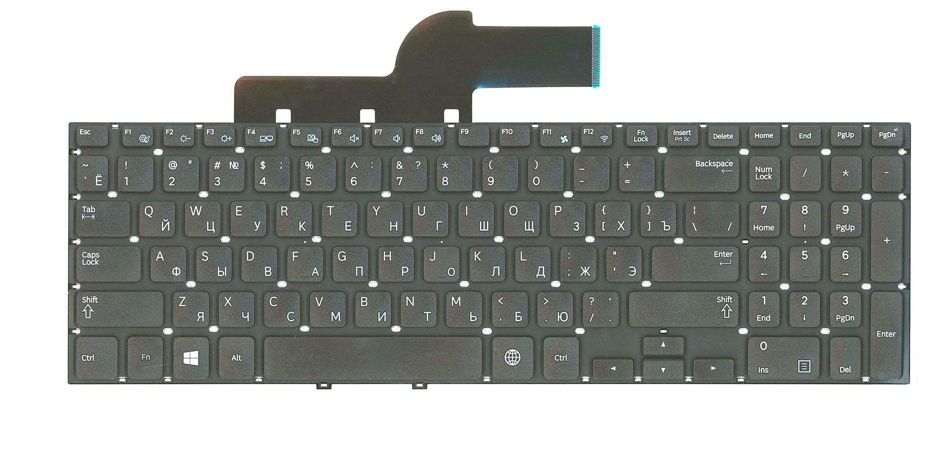Клавиатура для ноутбука Samsung 355V5C Black