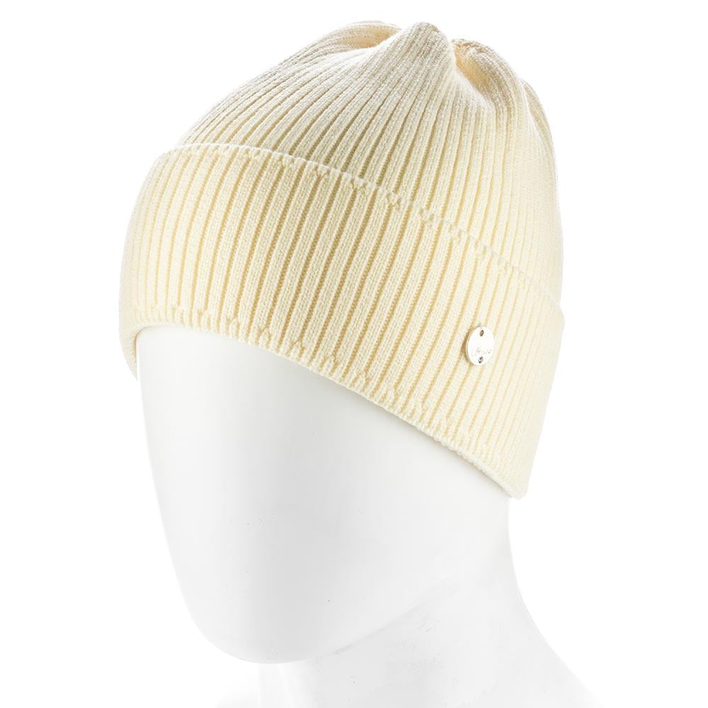 Шапка цибулинка Atrics WH896 з віскози з відворотом без підкладки одинарна Ваніль