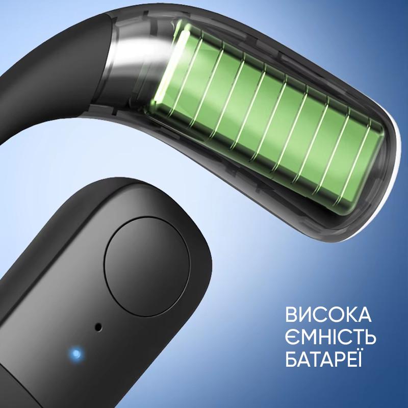 Гарнітура U&P F22 Bluetooth 5.4 IPX6 200 mAh Black (SHT-F22-BK) - фото 8