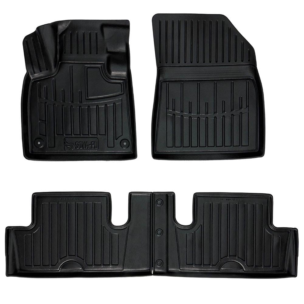 Коврики в салон SOVA-PL для Citroen C4 Picasso II 2013-2022 резиновые 4 шт. Черный (28800671)