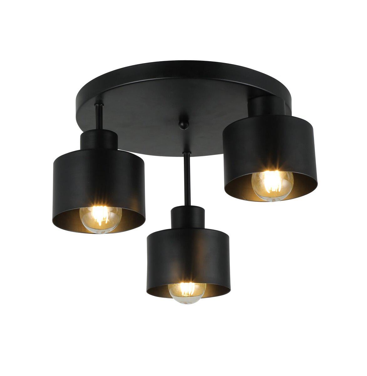 Люстра потолочная в стиле лофт Light House SRS-20541/3 Matte Black