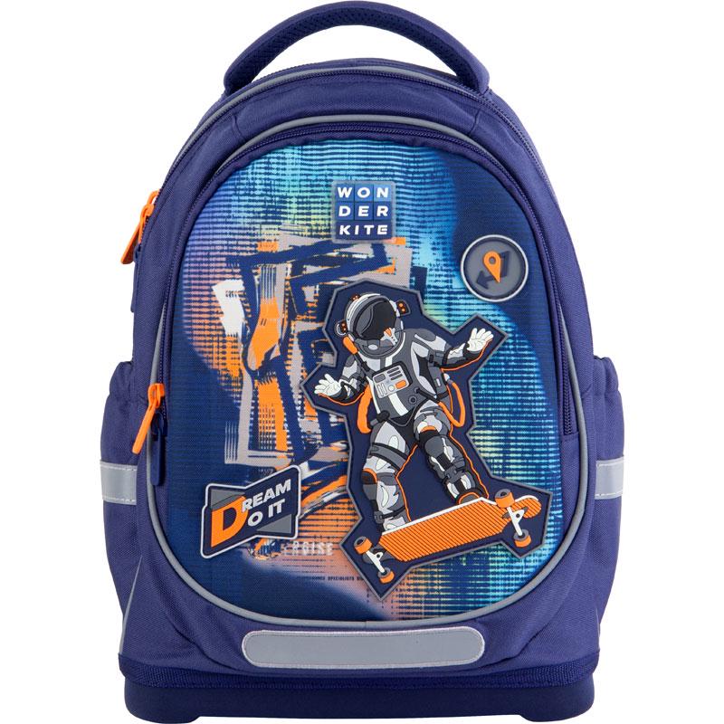 Школьный набор KITE Space Skating рюкзак с пеналом и сумкой для обуви Синий (SET_WK21-724S-2)