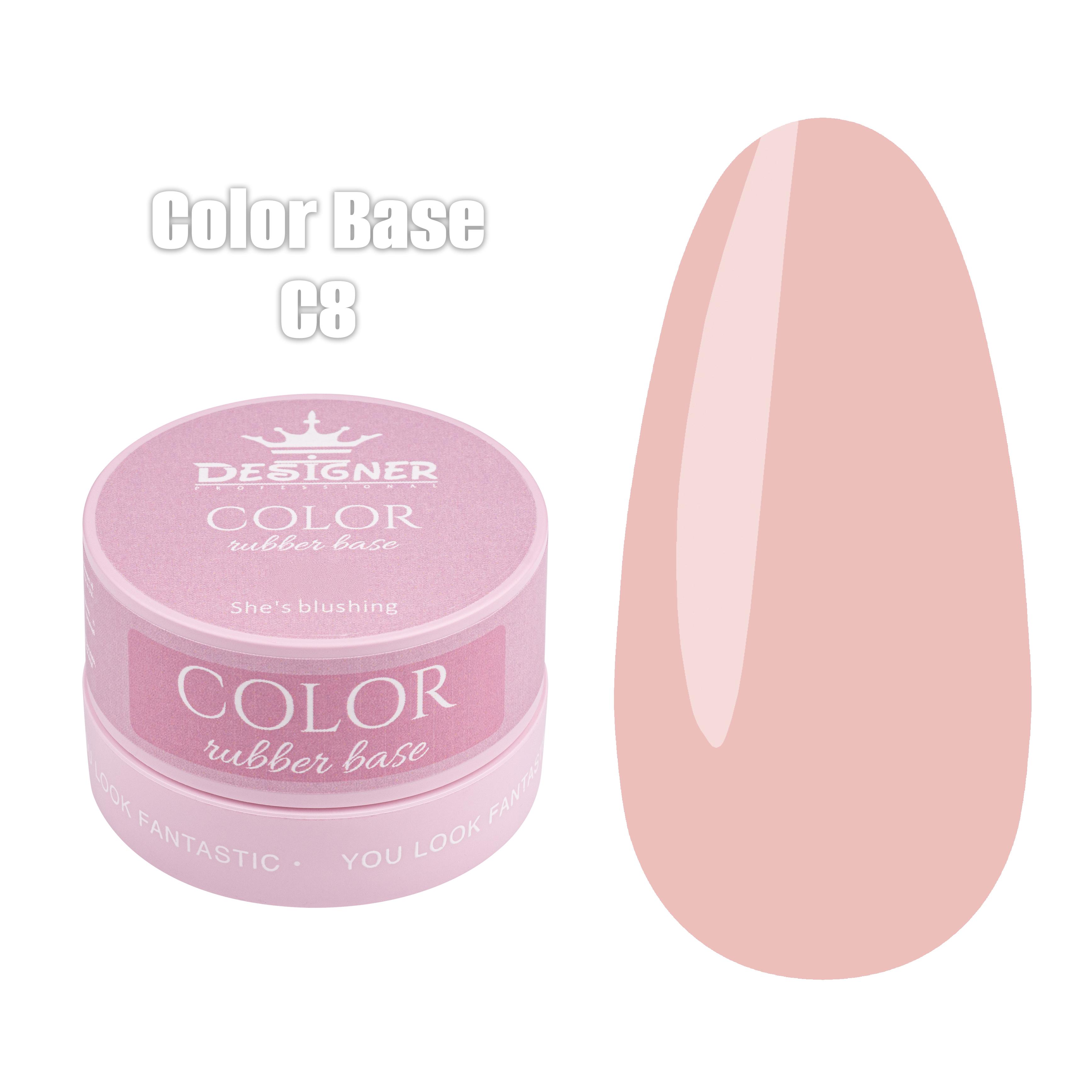 База камуфлирующая цветная Designer Professional Color Base 30 мл She's blushing С8 База камуфлирующая цветная Designer Professional Color Base 30 мл She's blushing С8