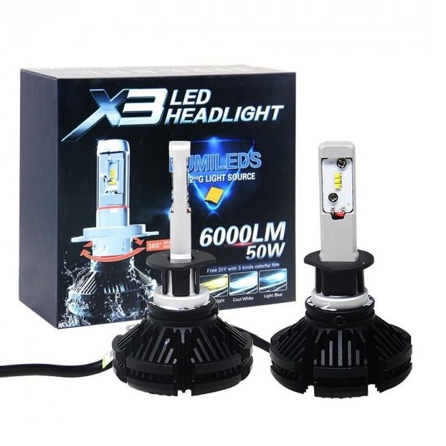 Автомобильная лампа Headlight led h1 x3 комплект яркий головной свет (MLD_V1071)