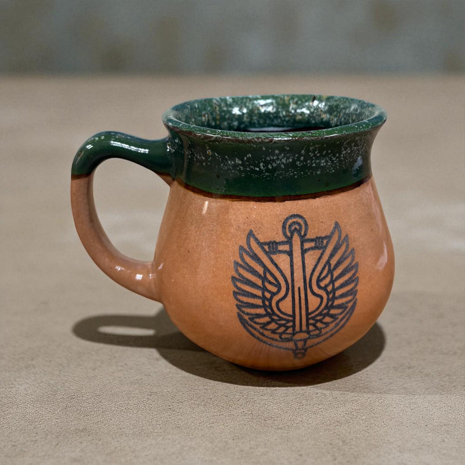 Чашка Морская пехота 450 мл Зеленый (28926781) - фото 4 Чашка Морская пехота 450 мл Зеленый (28926781) - фото 4