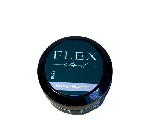 Гель для наращивания ногтей твердый FLEX Builder Gel French 15 мл Nika 1 (2046857668022)