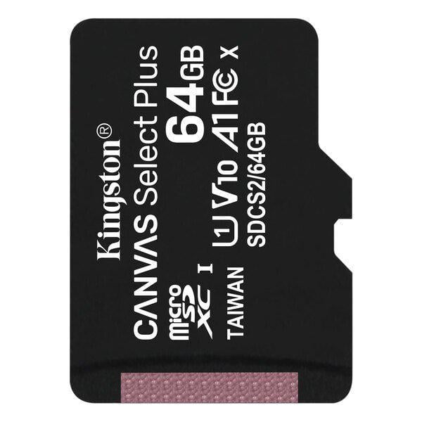 Карта пам’яті Kingston microSDXC 64 GB C10 UHS-I R100 MB/s (ERC-SDCS2/64GBSP)