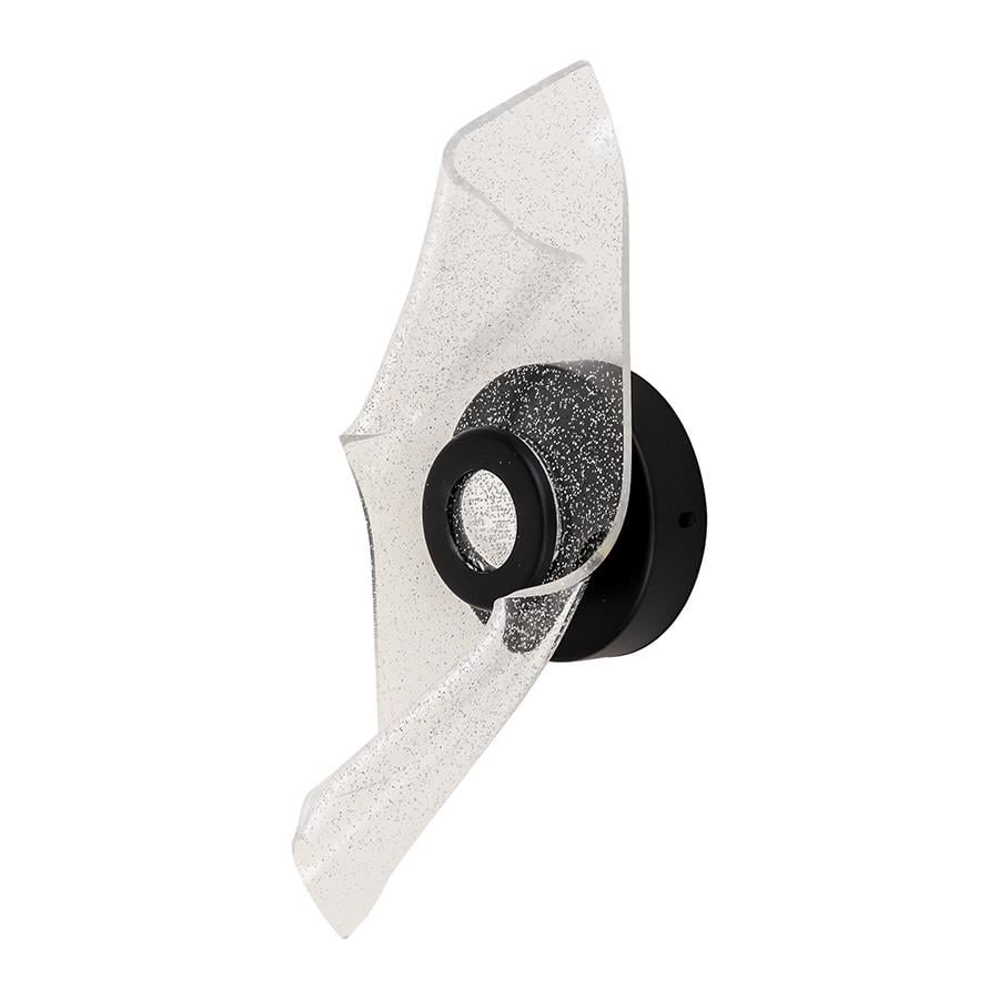 Бра LED 796W6392 2 BK 4W Черный/Прозрачный