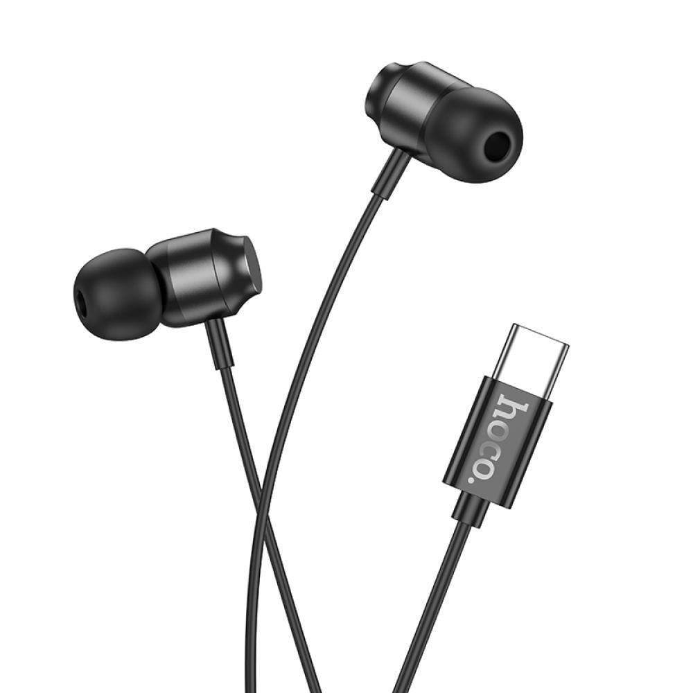 Наушники Hoco M122 Power metal с микрофоном разъем Type-C Черный (3705)
