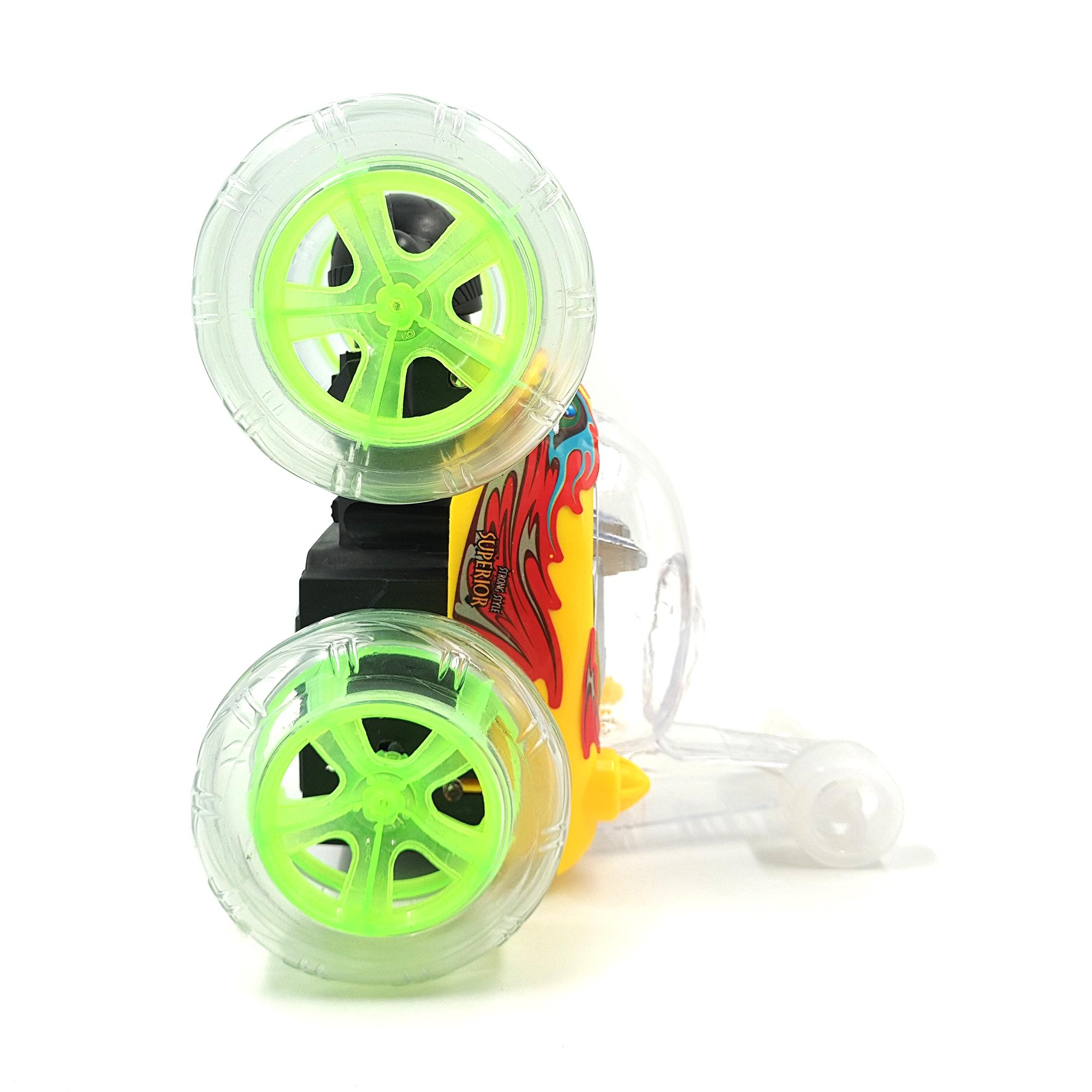 Машинка перевёртыш Jia Yue Toys на радиоуправлении с подсветкой 4,8 В 16 см Желтый (77463j) - фото 5 Машинка перевёртыш Jia Yue Toys на радиоуправлении с подсветкой 4,8 В 16 см Желтый (77463j) - фото 5